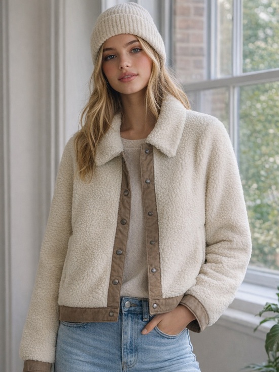 Madewell Jackets & Blazers - Madewell Cream Teddy Jacket